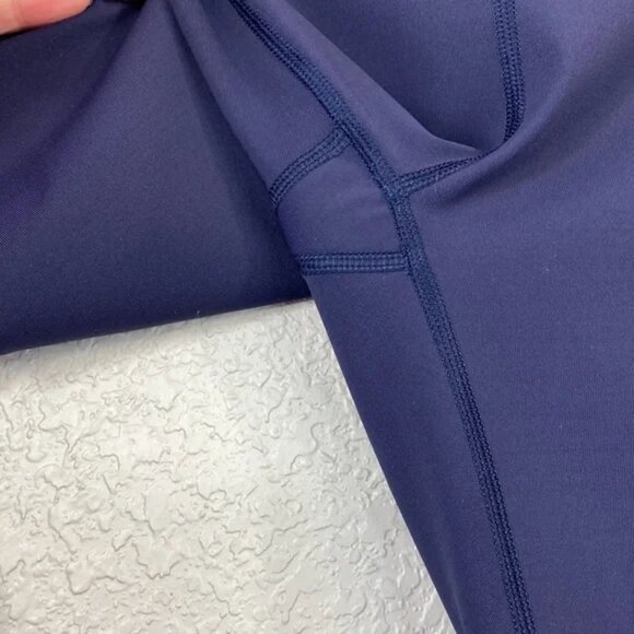 Lululemon Squad Goals Crop 17" Midnight Navy I Sz 8 - Picture 3 of 9